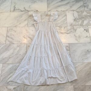 Hill House White Polka Dot Kids Dress
